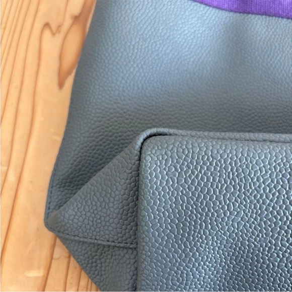 Herve Chapelier Tote Bag in Purple and Gray - Picture 12 of 15